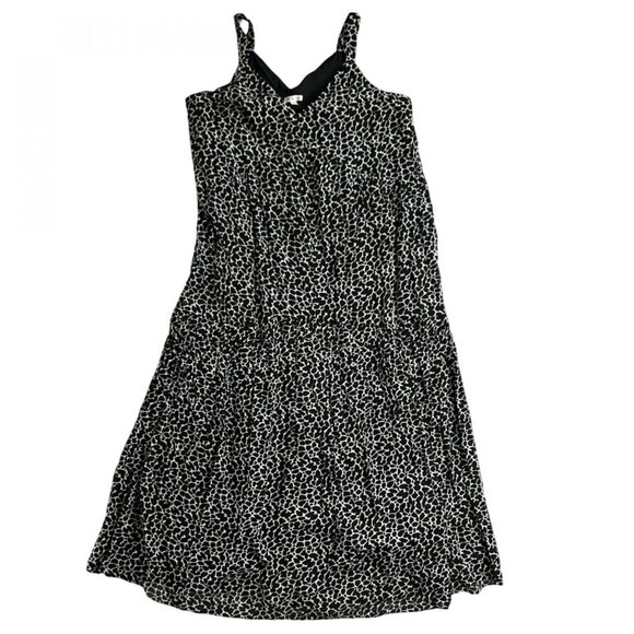 NWT Joie Womens Maxi Tiered A-Line Bondi Dress JE600IPR M Black Multi - Picture 1 of 6